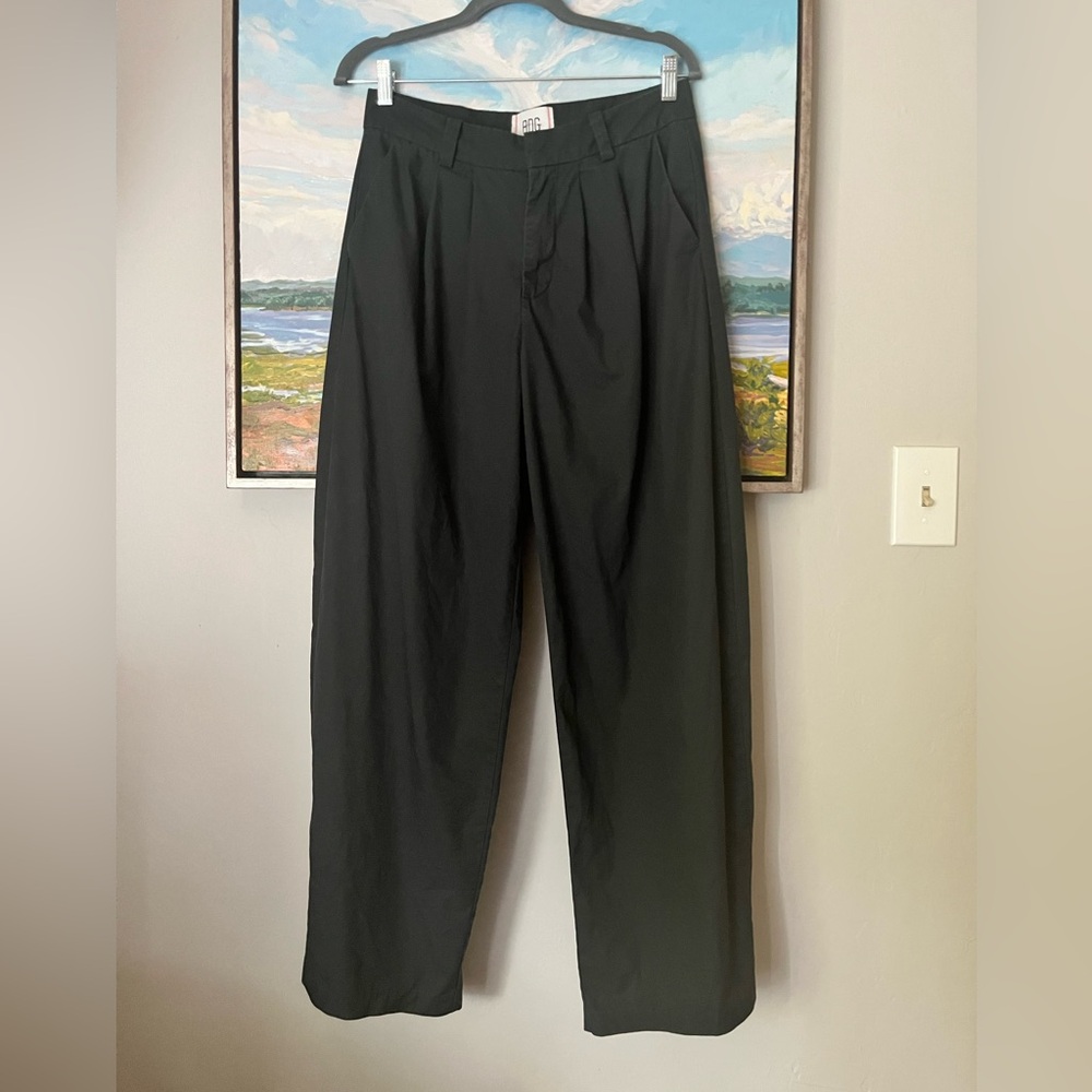 UO BDG Black Pleated wide leg pants